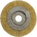 Корщетка-колесо желтая 180 мм (39067)